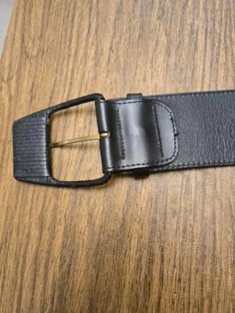 BANANA REPUBLIC Women's Genuine Italian Leather Black Belt - Size XS